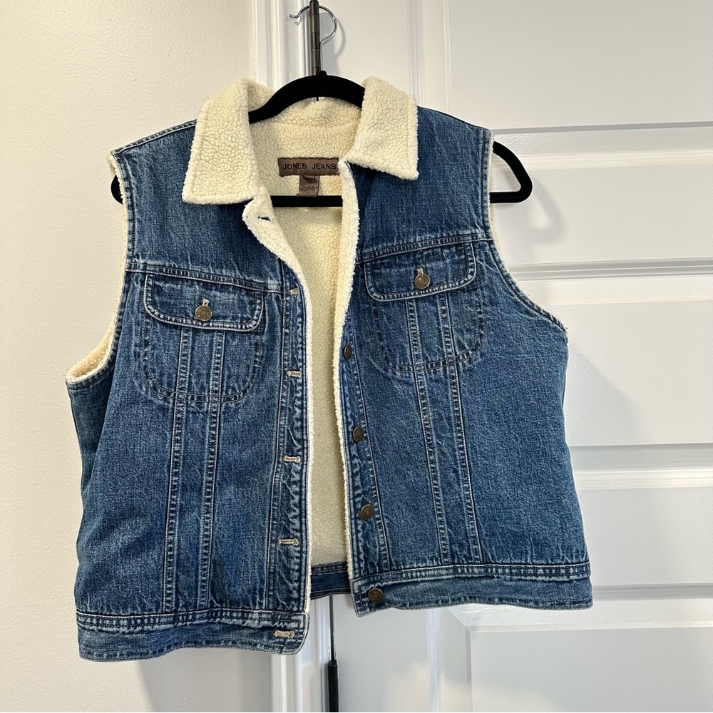 Joe's Jeans Cream Sherpa Vest